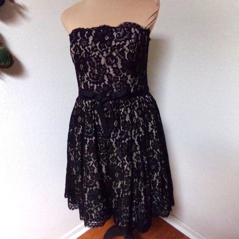 Robert Rodriguez for Target Black Lace Strapless dress